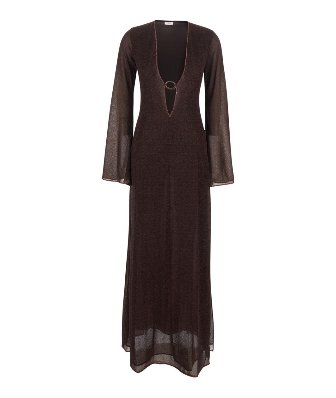 OSEREE Коричневое полиамидовое платье, фото 1