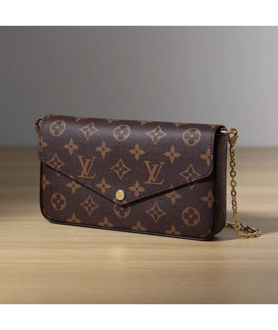 LOUIS VUITTON Коричневая сумка через плечо, фото 3