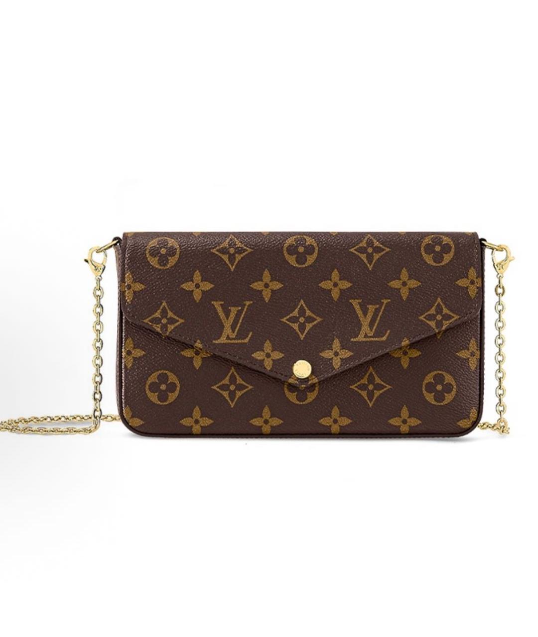 LOUIS VUITTON Коричневая сумка через плечо, фото 4