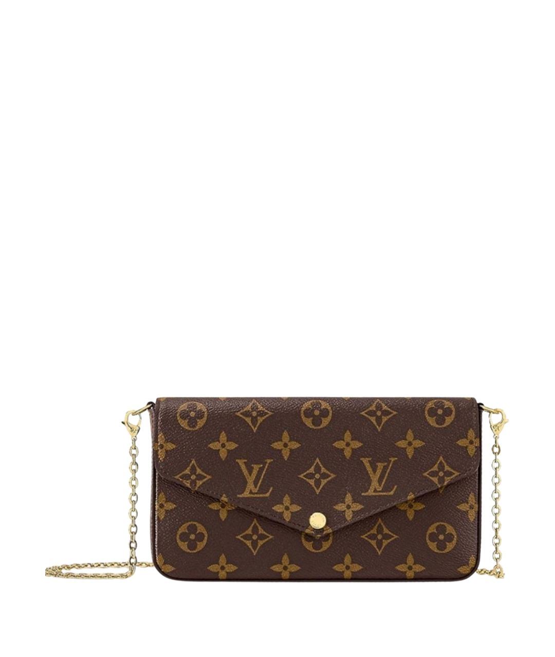 LOUIS VUITTON Коричневая сумка через плечо, фото 1