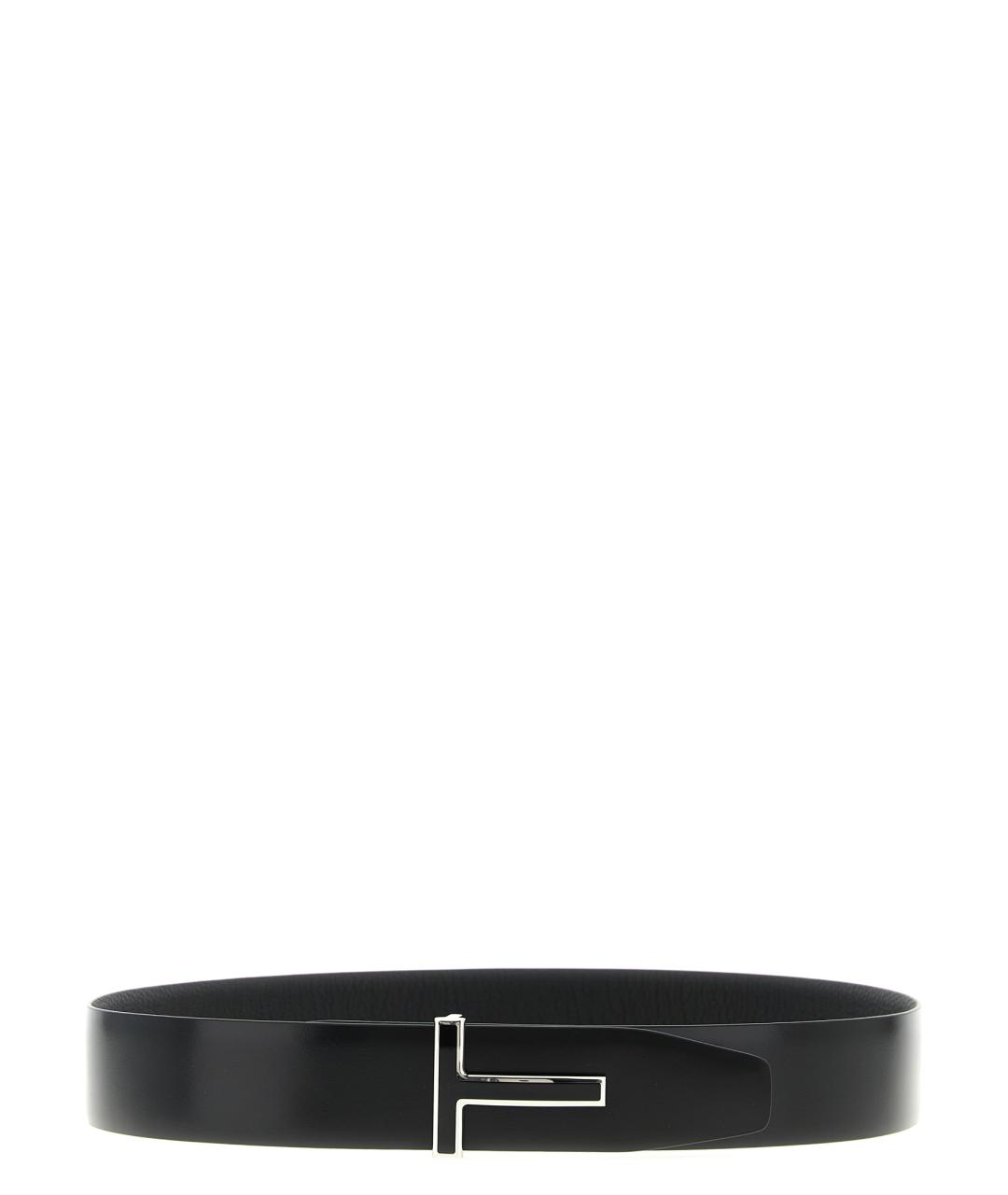 TOM FORD Черный кожаный ремень, фото 2