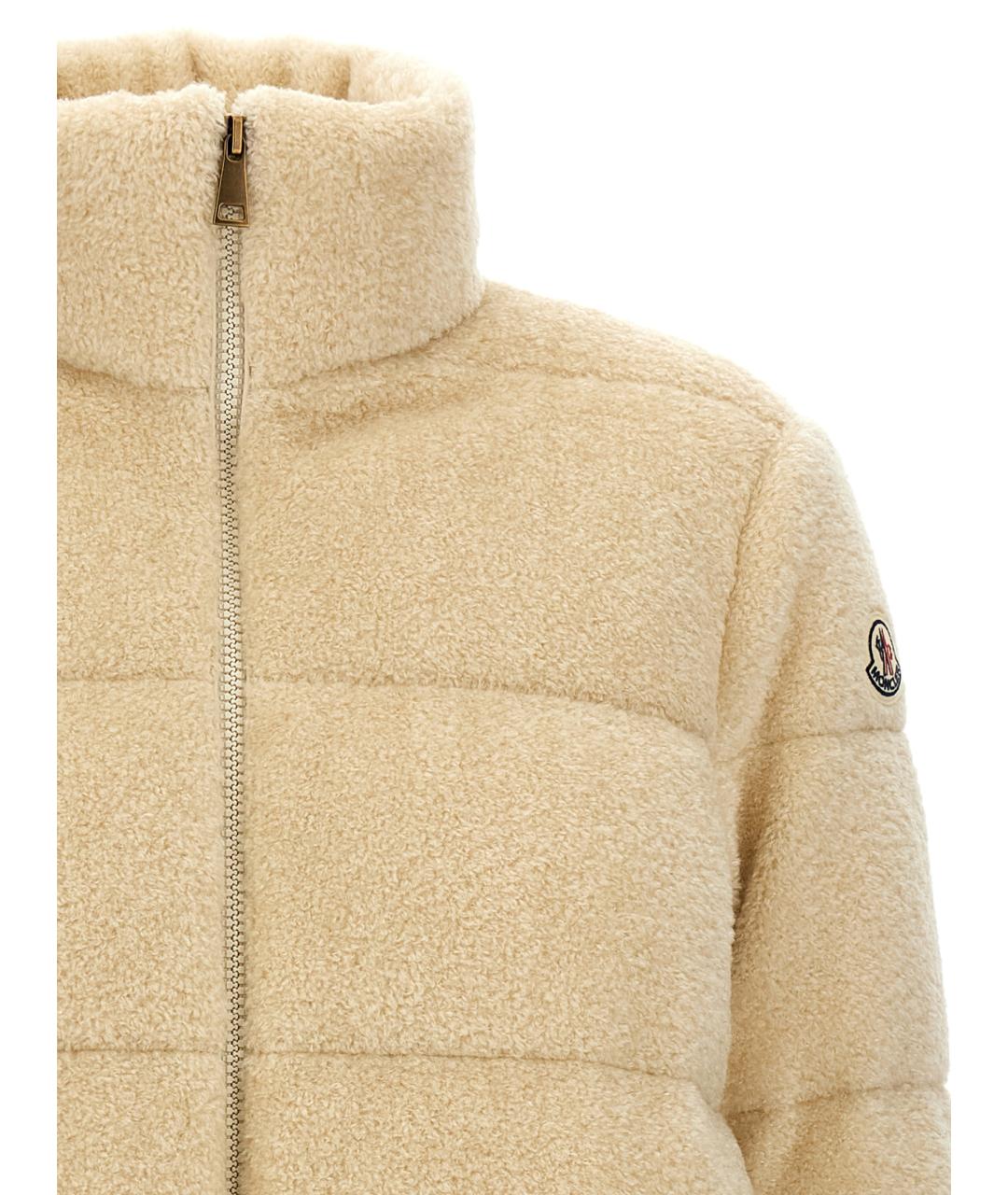 MONCLER Бежевый пуховик, фото 3