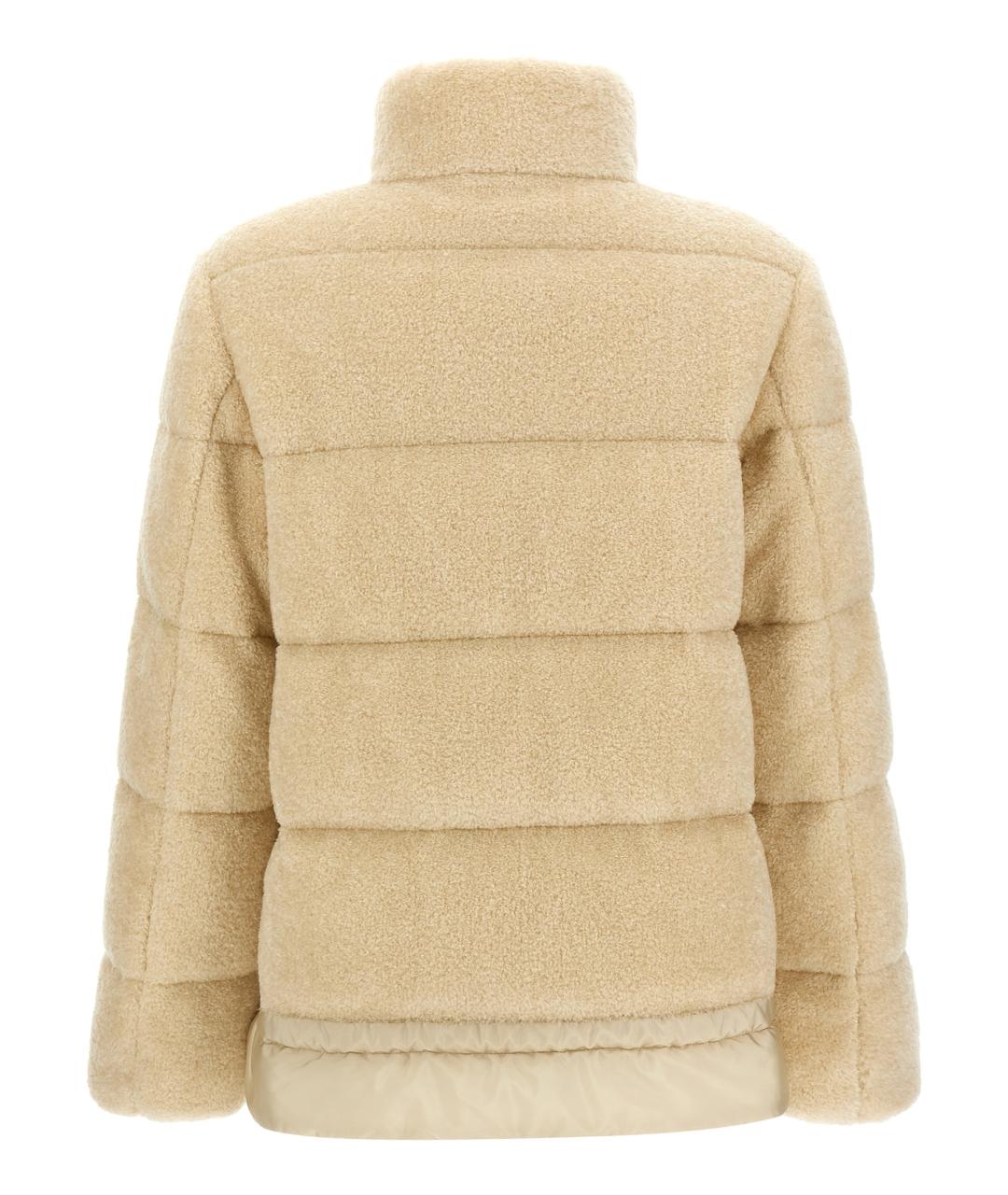 MONCLER Бежевый пуховик, фото 2