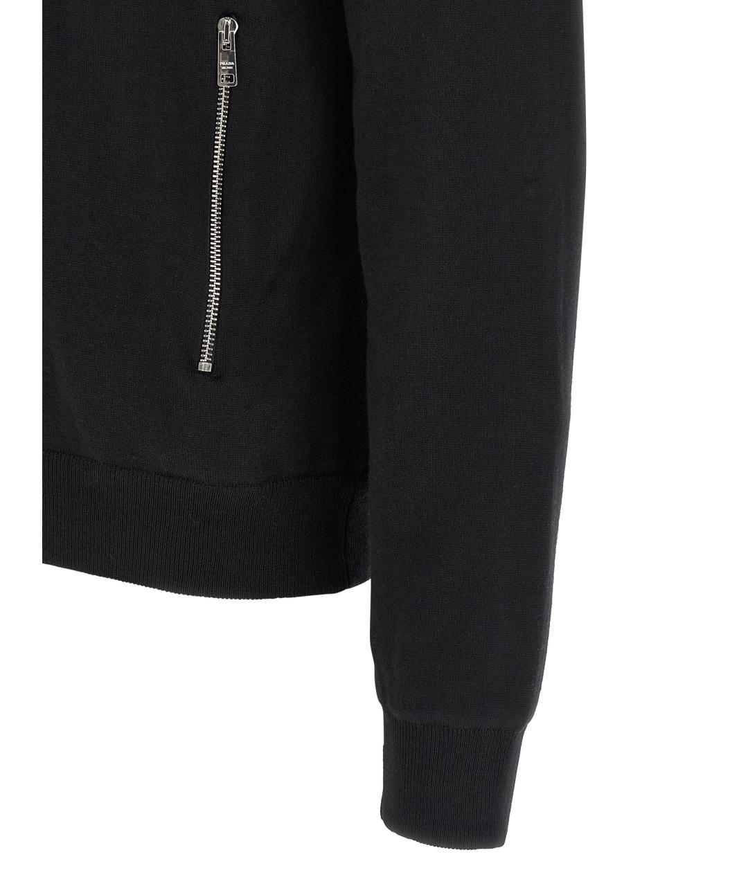 PRADA Черный шерстяной кардиган, фото 5