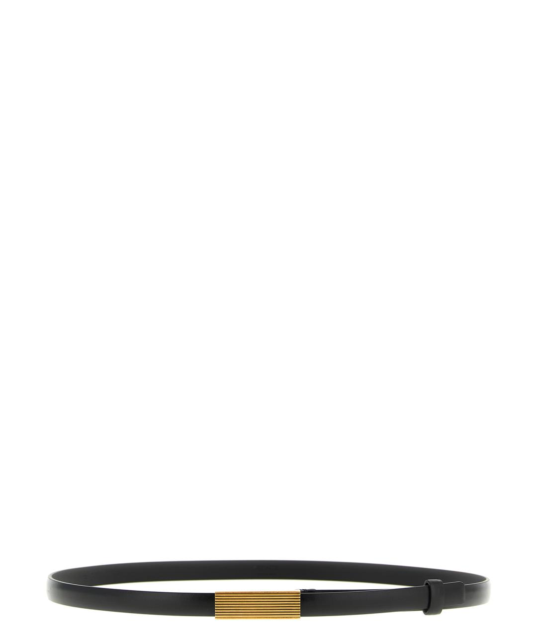 KHAITE Черный кожаный ремень, фото 1