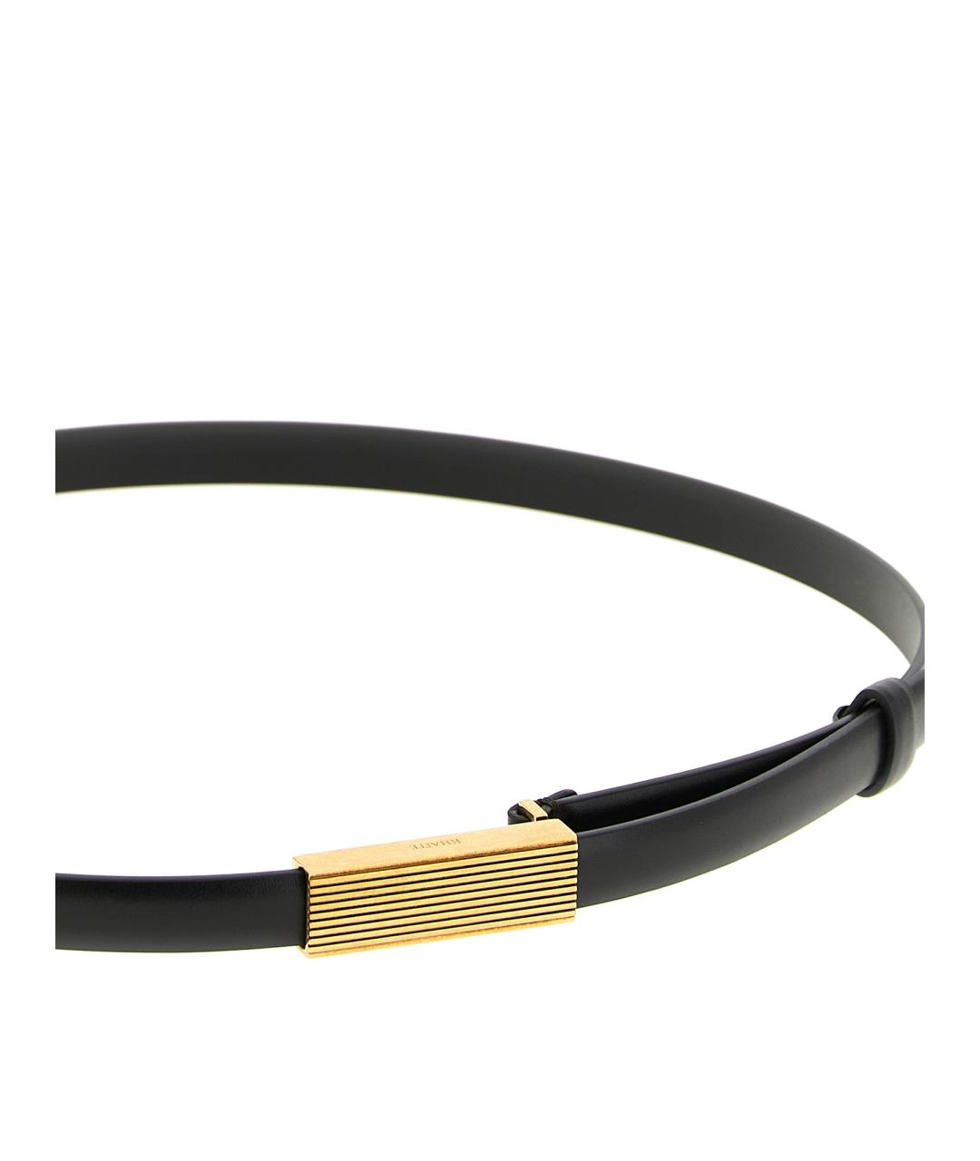 KHAITE Черный кожаный ремень, фото 3