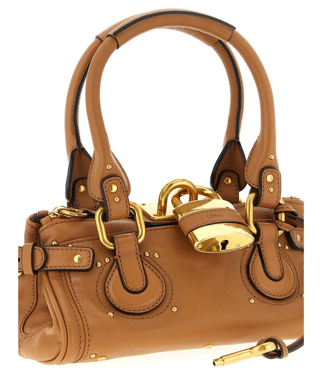 CHLOE Коричневая кожаная сумка тоут, фото 3