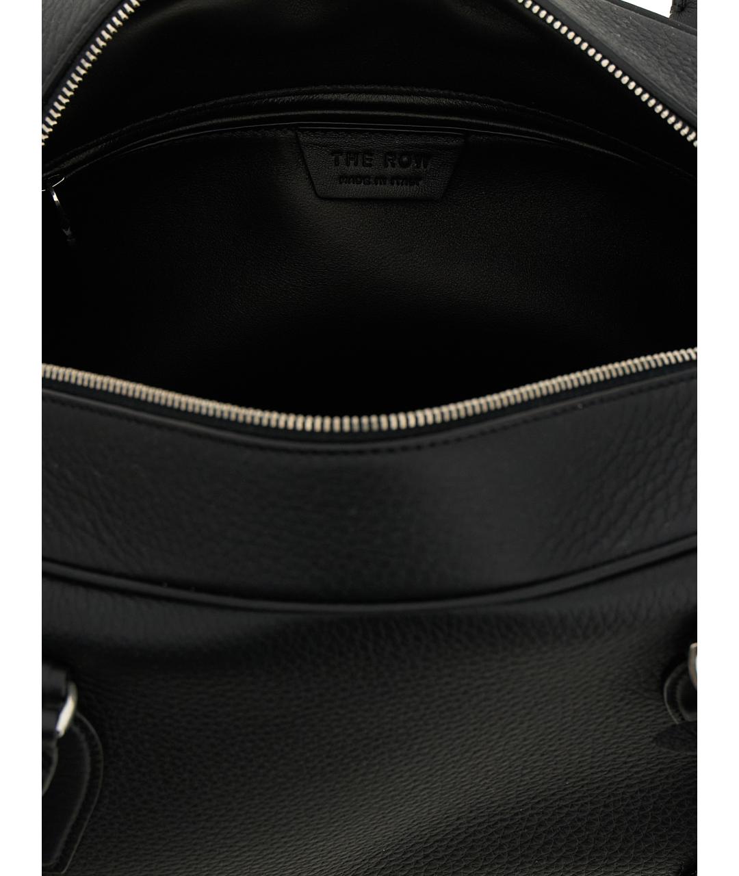 THE ROW Черная кожаная сумка тоут, фото 4
