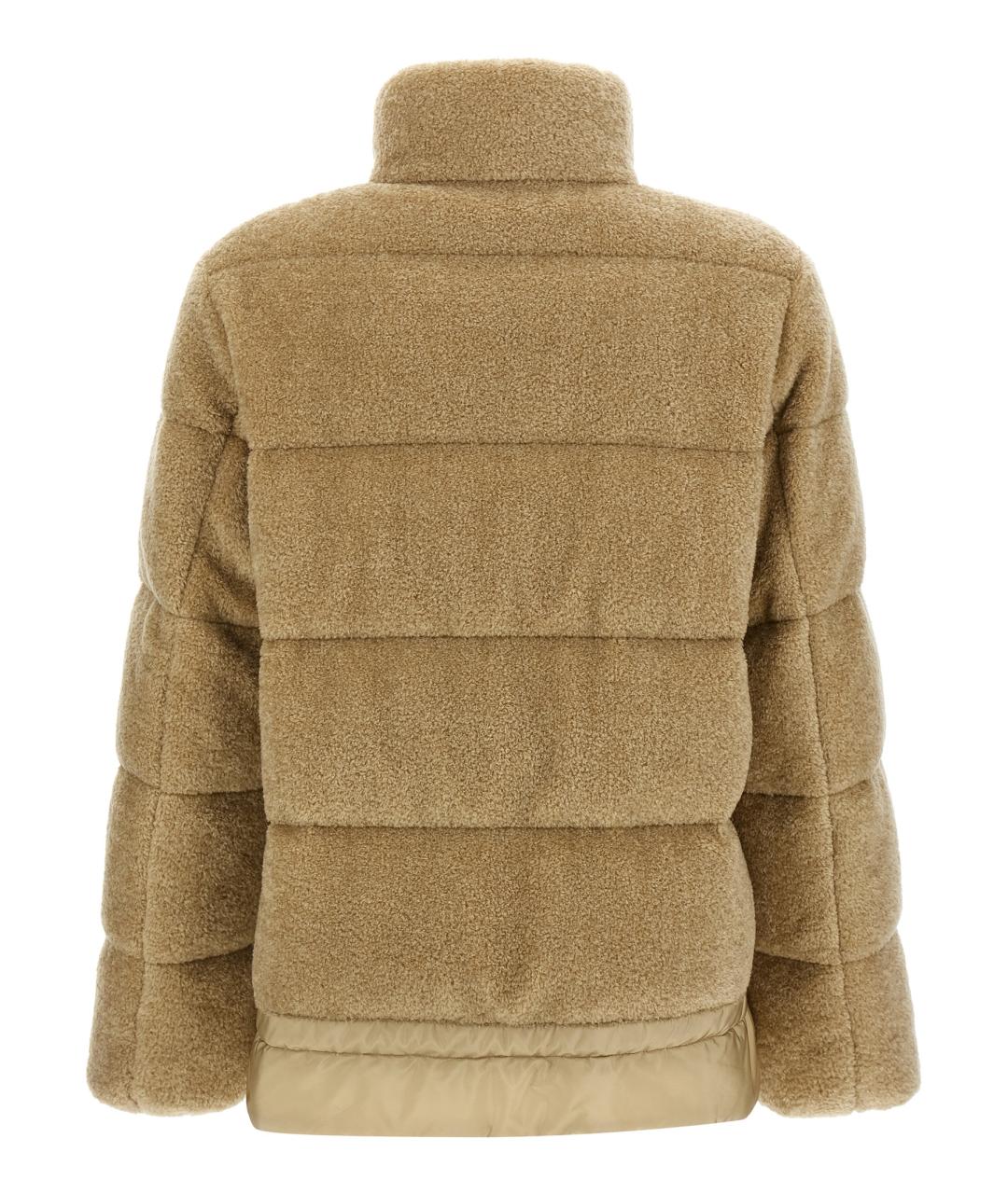 MONCLER Бежевый пуховик, фото 2