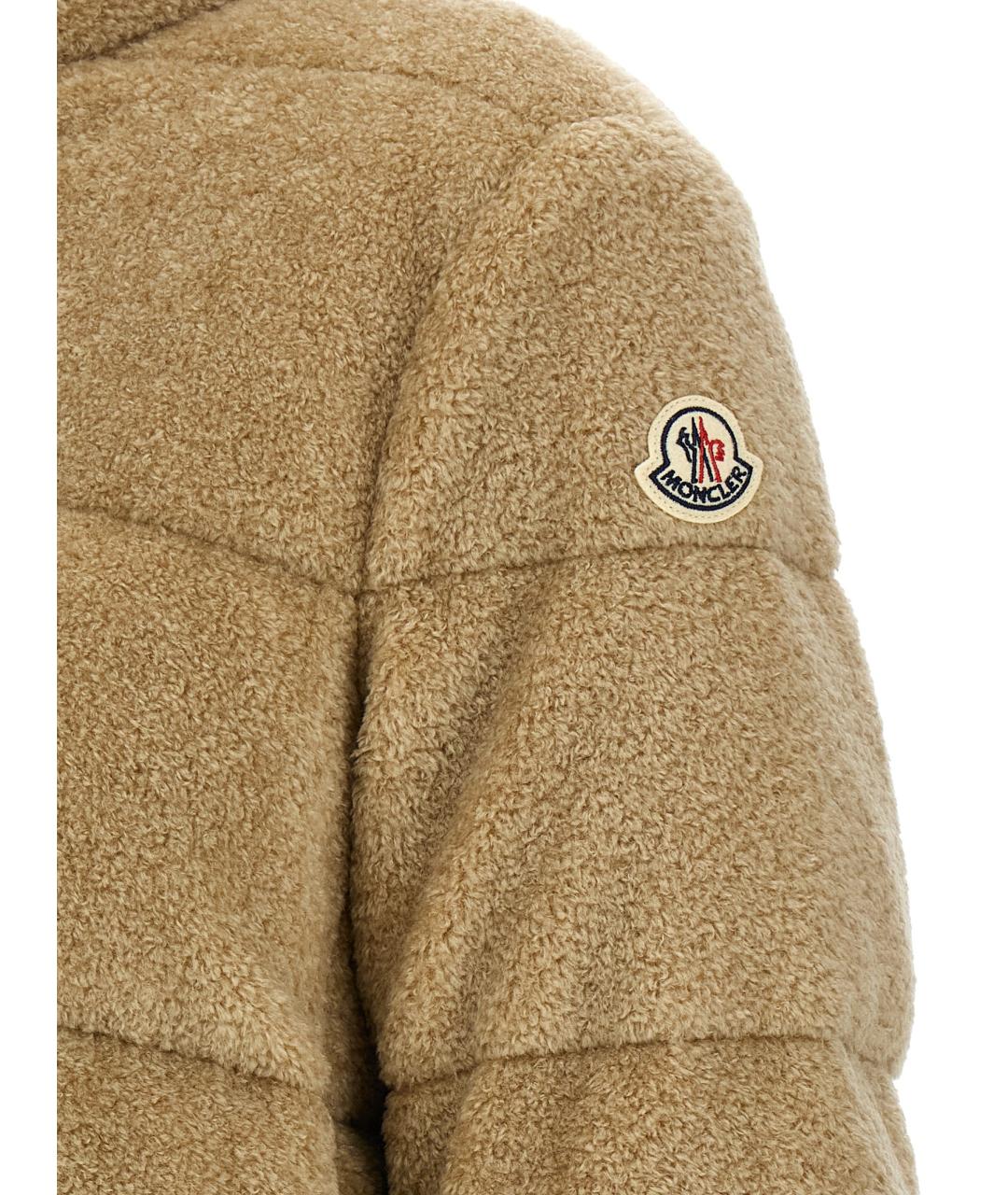 MONCLER Бежевый пуховик, фото 4