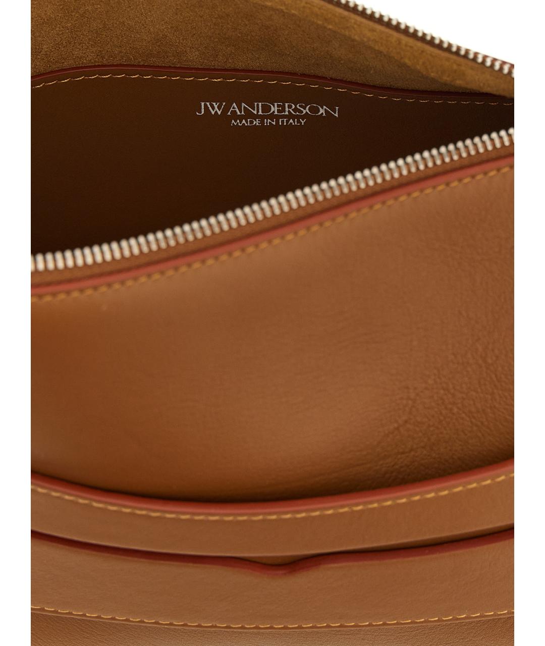 J.W.ANDERSON Коричневая кожаная сумка через плечо, фото 4