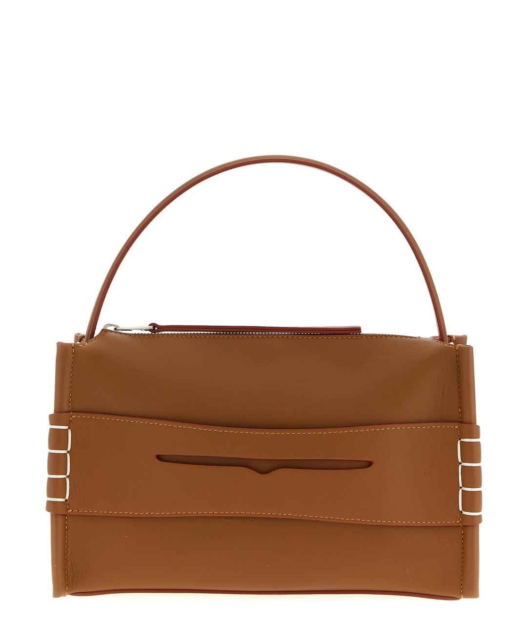 J.W.ANDERSON Коричневая кожаная сумка через плечо, фото 1