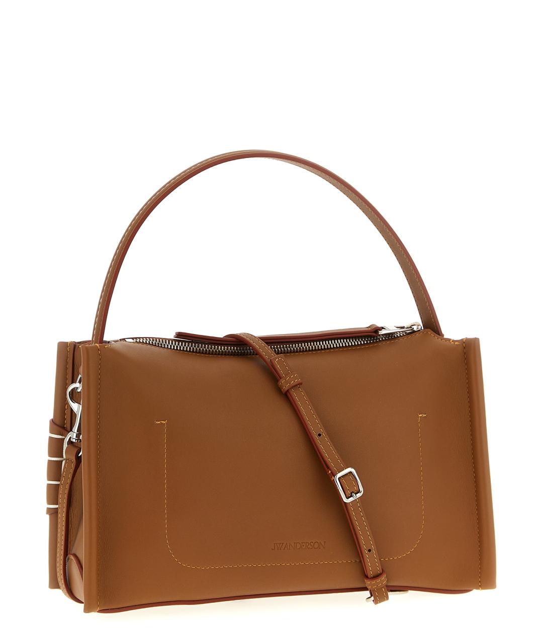 J.W.ANDERSON Коричневая кожаная сумка через плечо, фото 2
