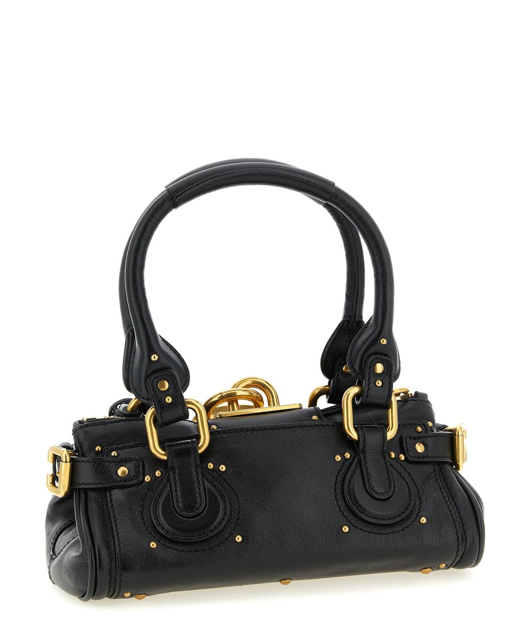 CHLOE Черная кожаная сумка тоут, фото 2