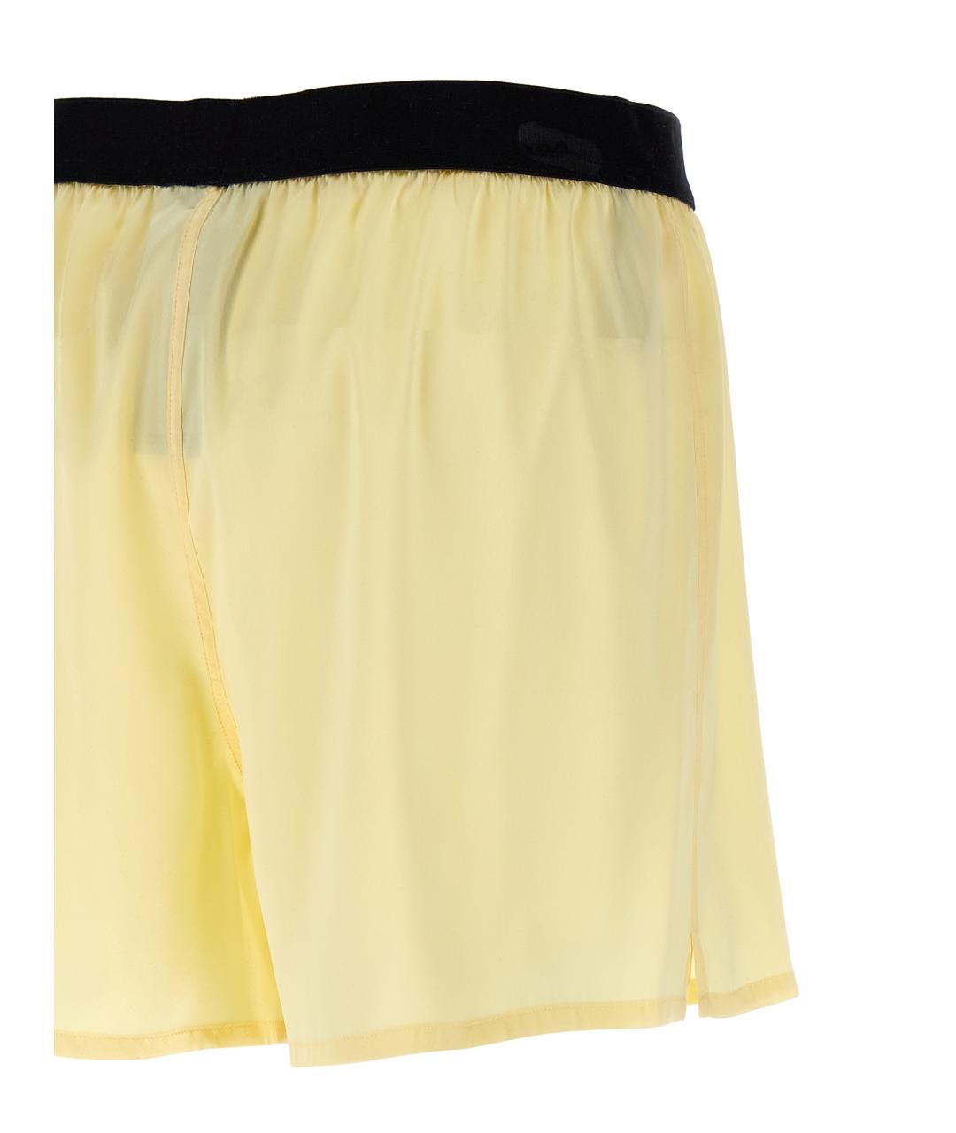 TOM FORD Желтые шелковые шорты, фото 4