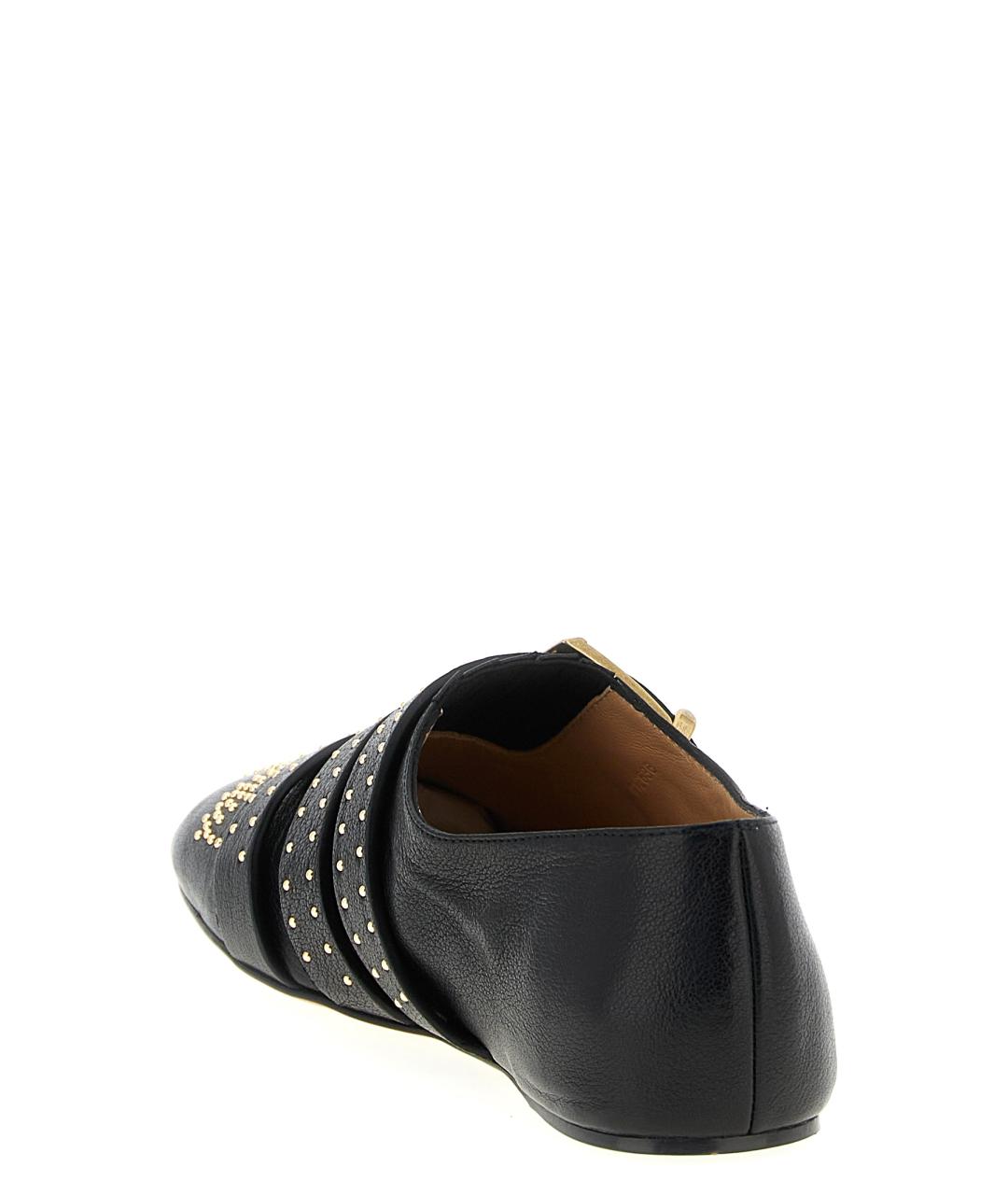 CHLOE Черные кожаные балетки, фото 3