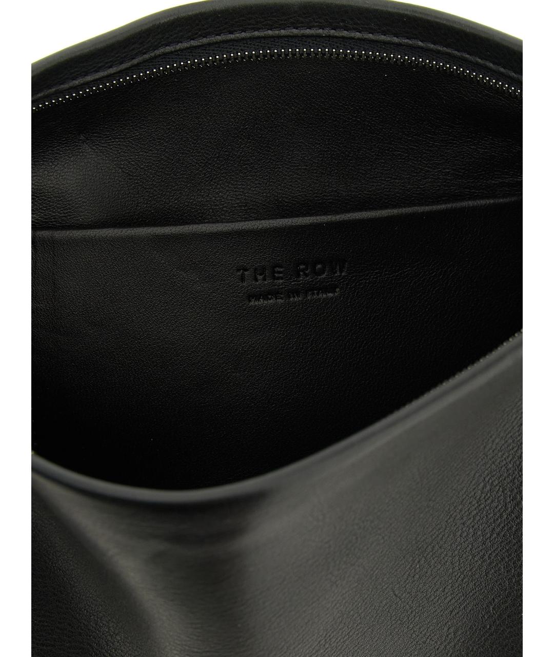 THE ROW Черная кожаная сумка через плечо, фото 4
