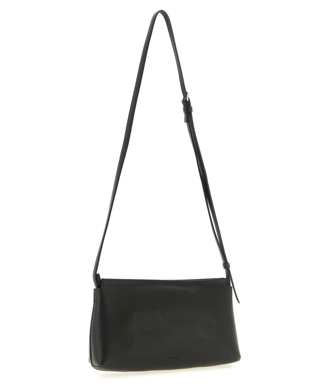 THE ROW Черная кожаная сумка через плечо, фото 2