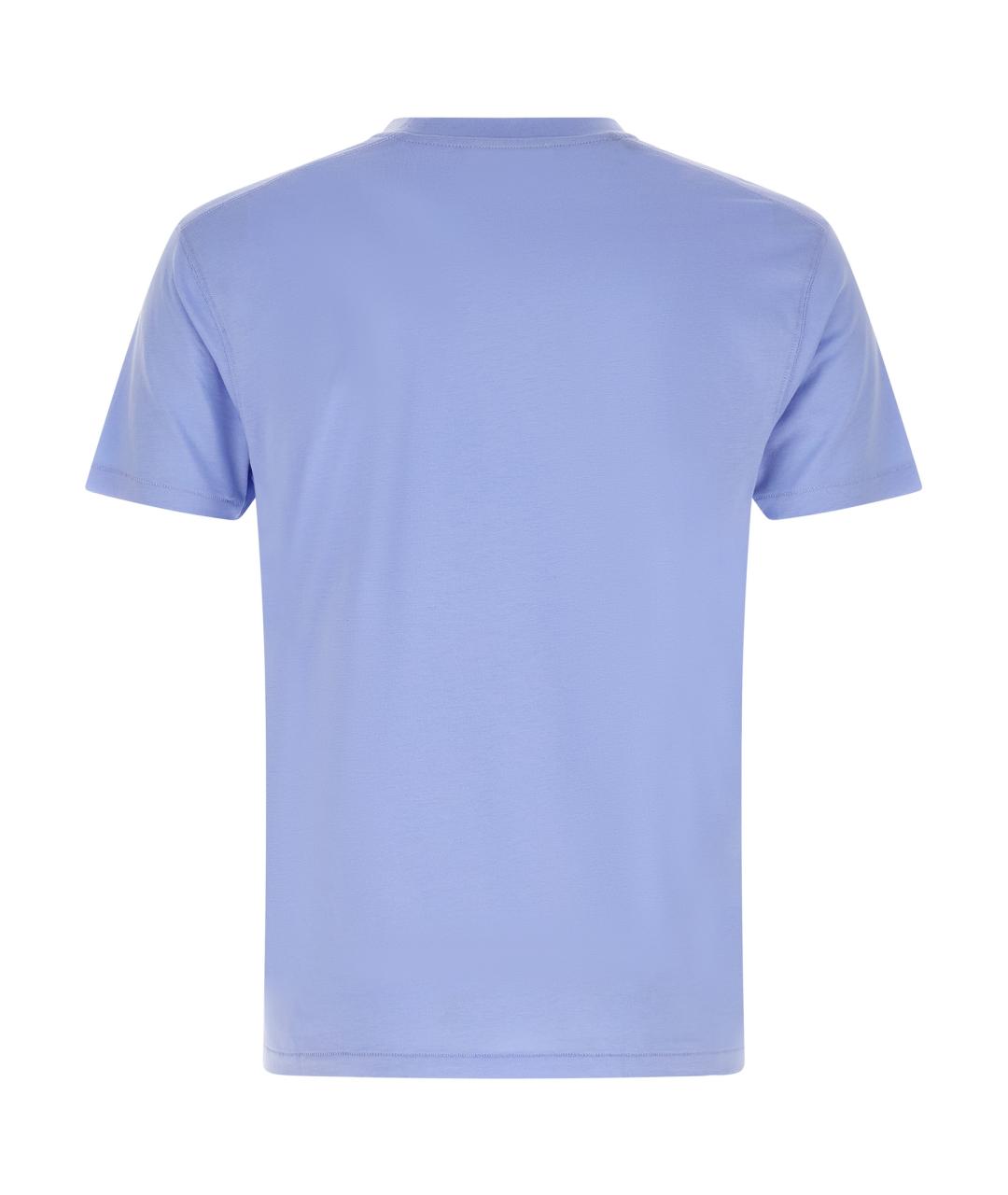 TOM FORD Голубая вискозная футболка, фото 2