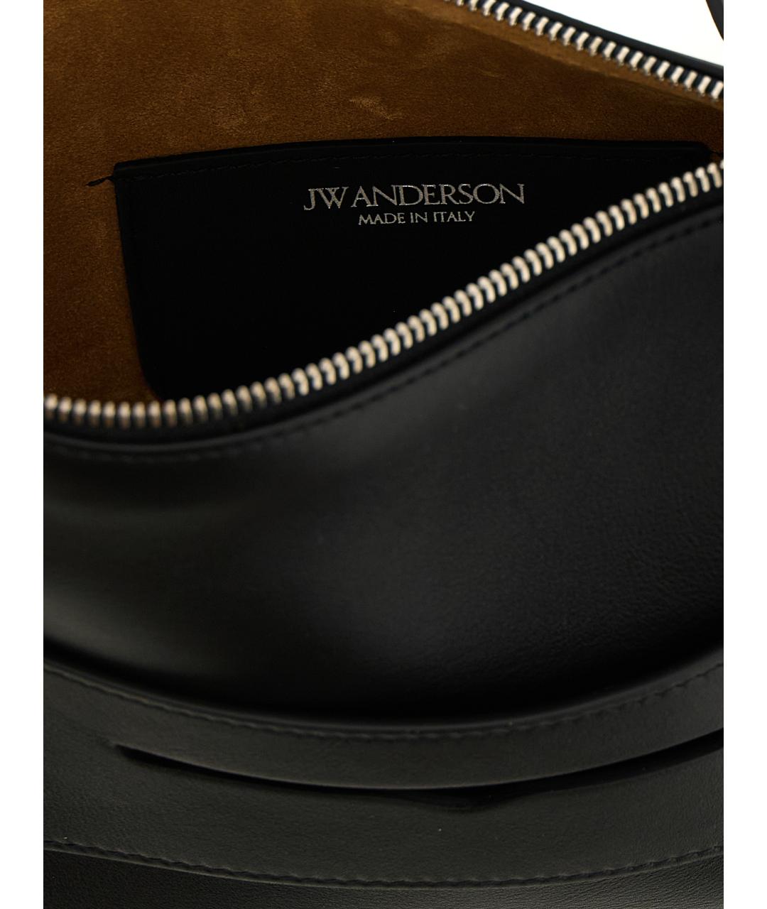 J.W.ANDERSON Черная кожаная сумка через плечо, фото 4