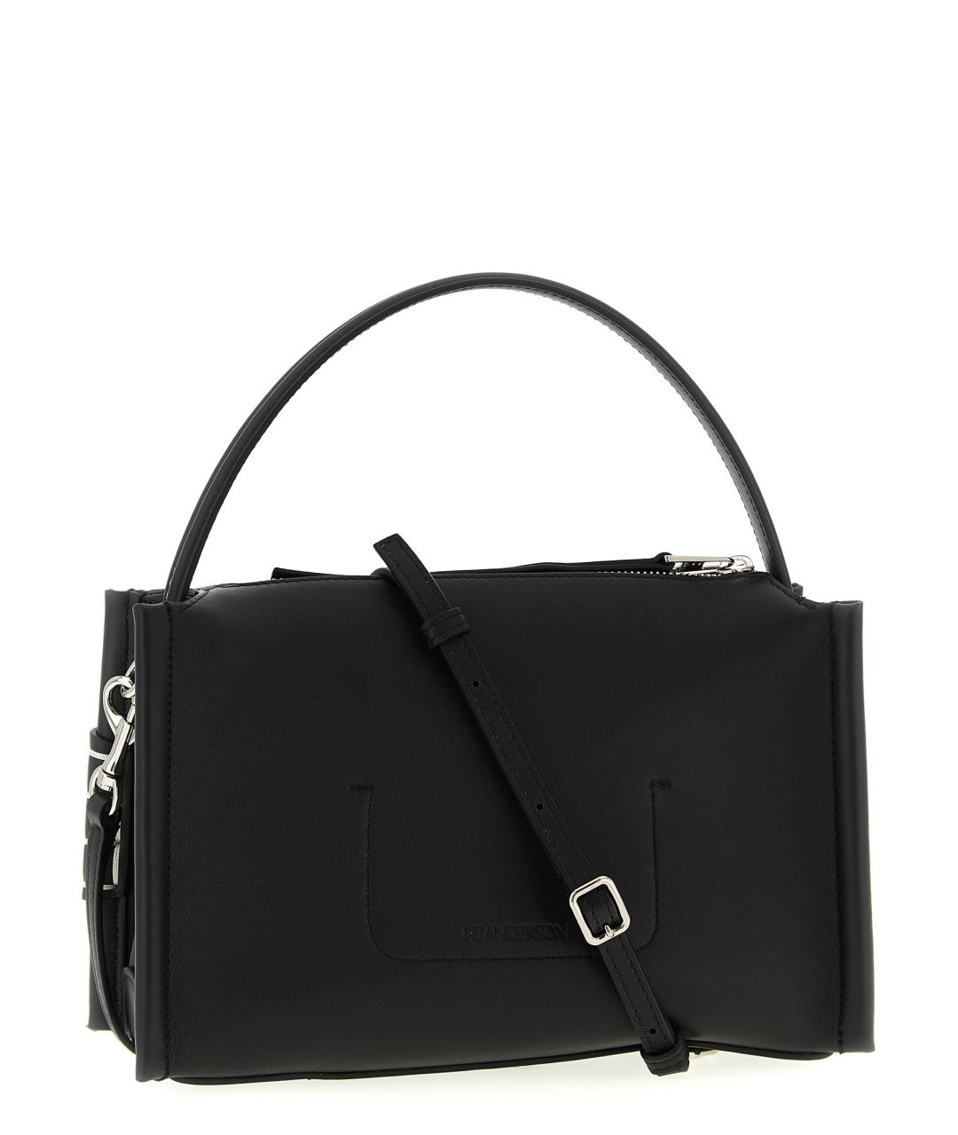 J.W.ANDERSON Черная кожаная сумка через плечо, фото 2