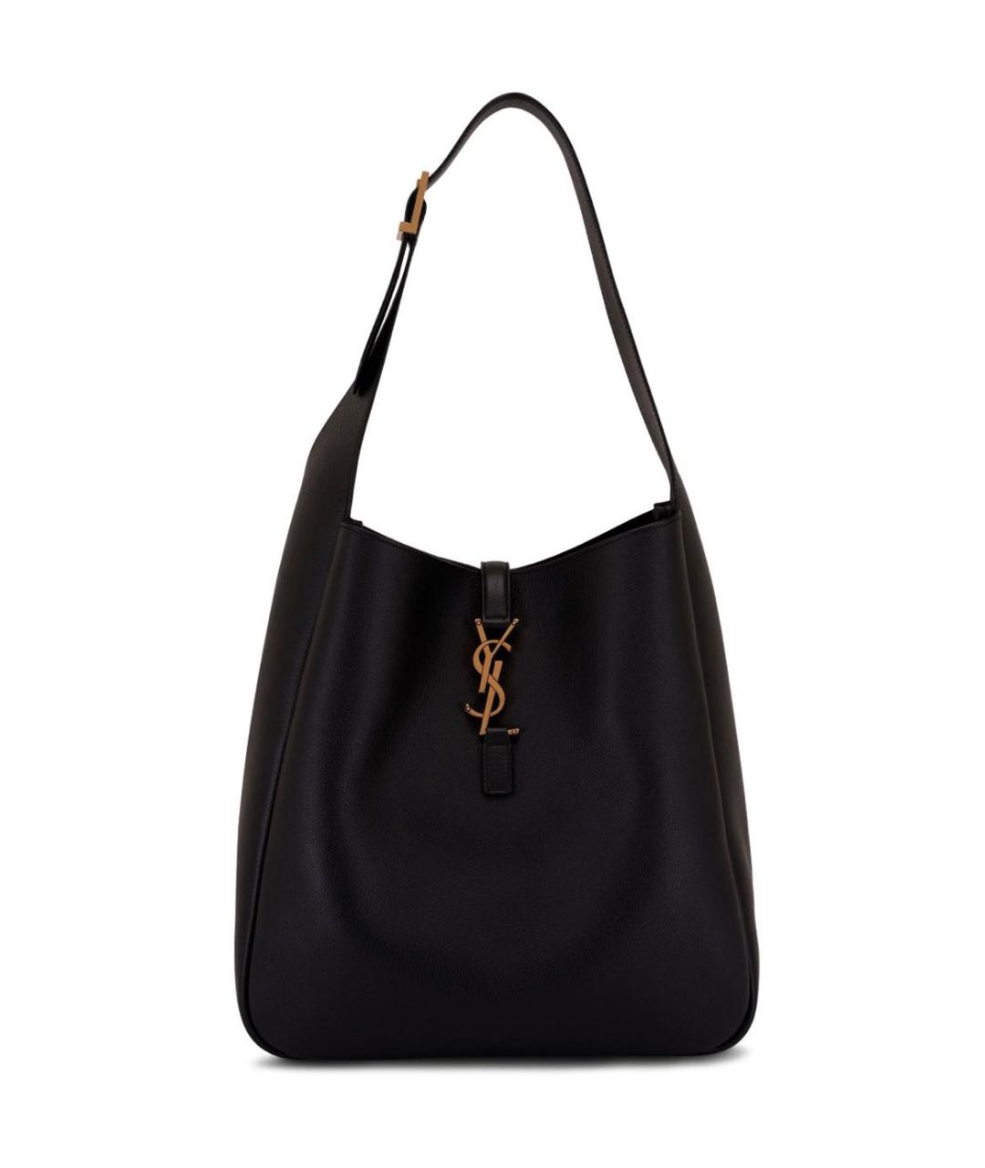 SAINT LAURENT Черная кожаная сумка через плечо, фото 7