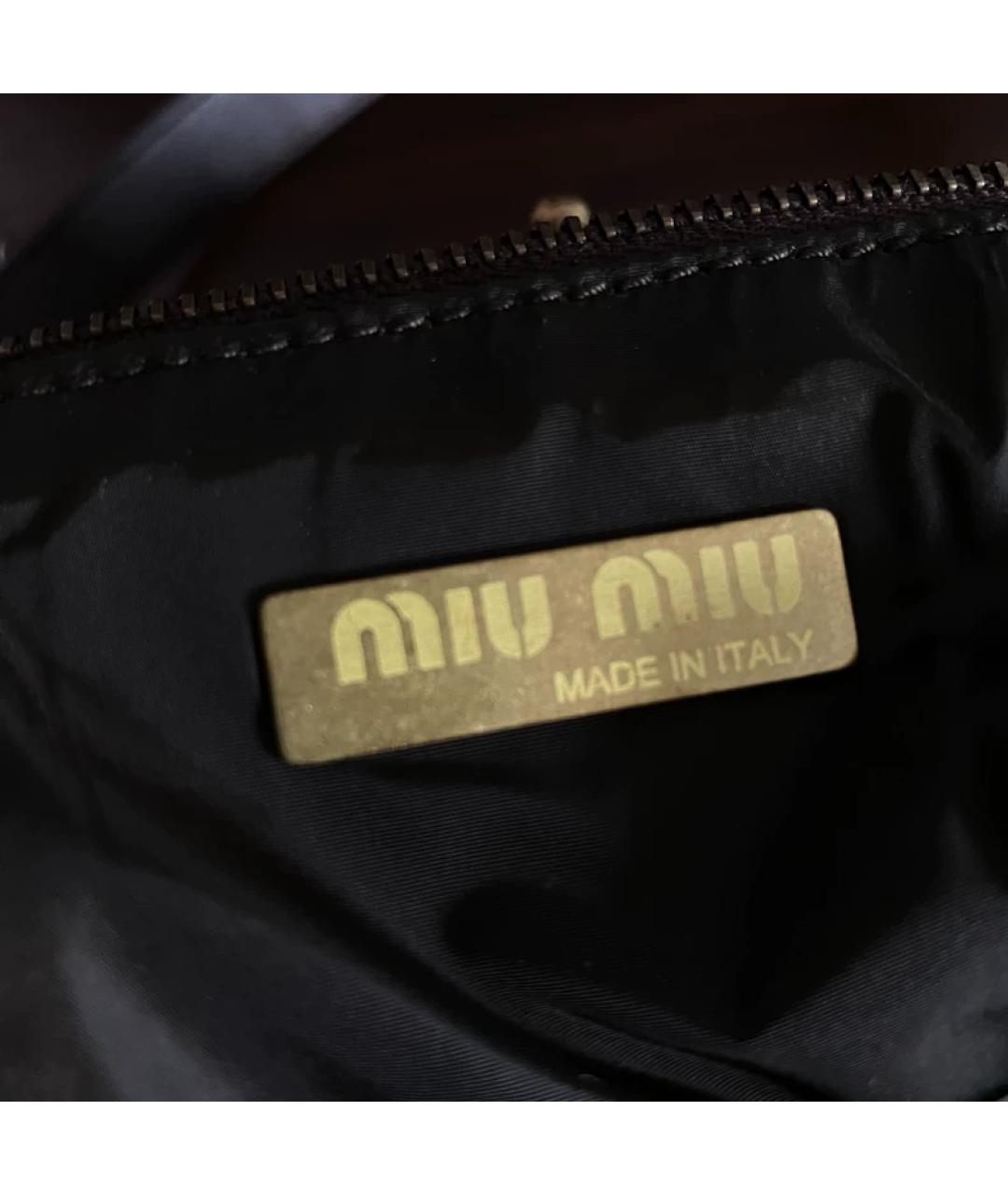 MIU MIU Красная тканевая сумка через плечо, фото 3