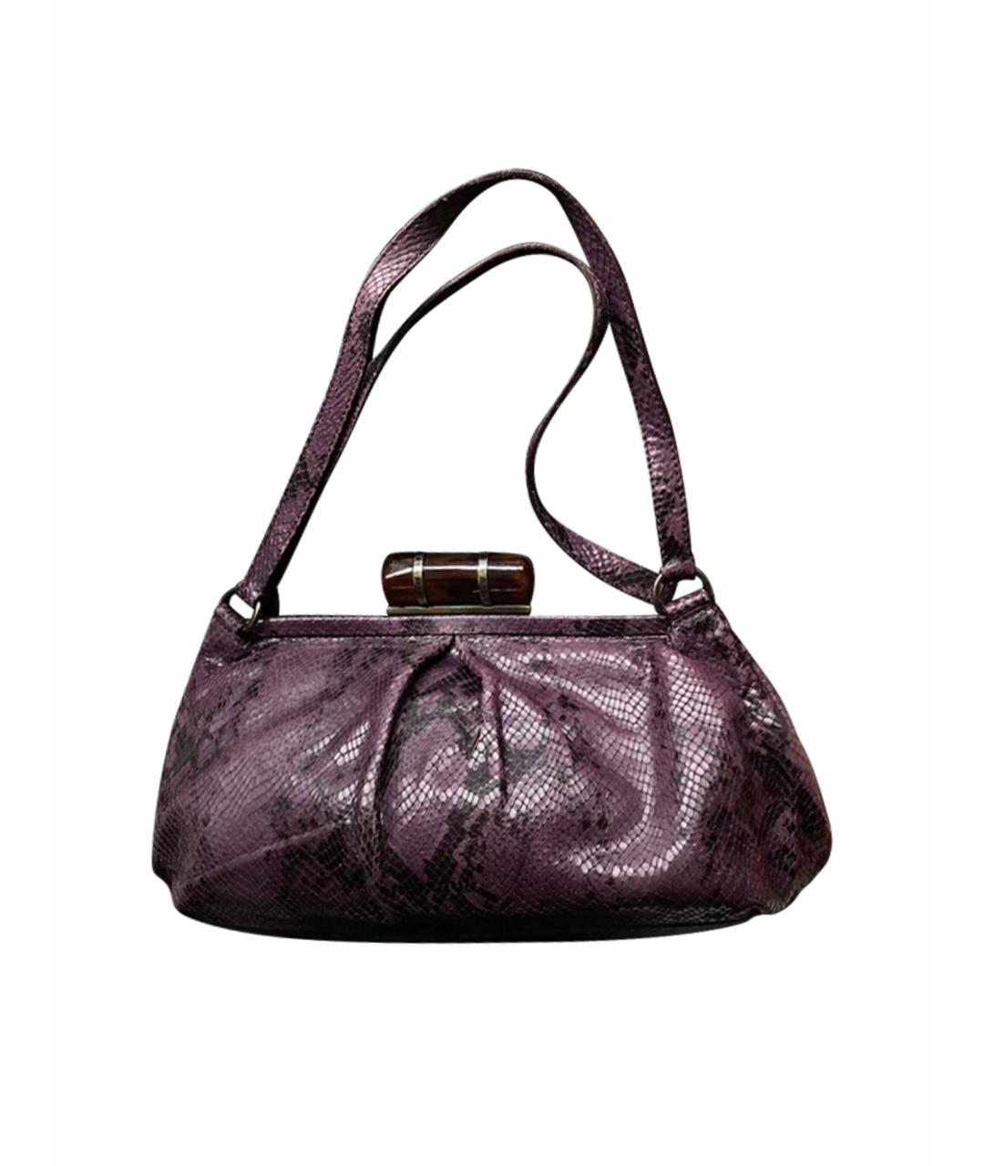 MIU MIU Фиолетовая кожаная сумка с короткими ручками, фото 1