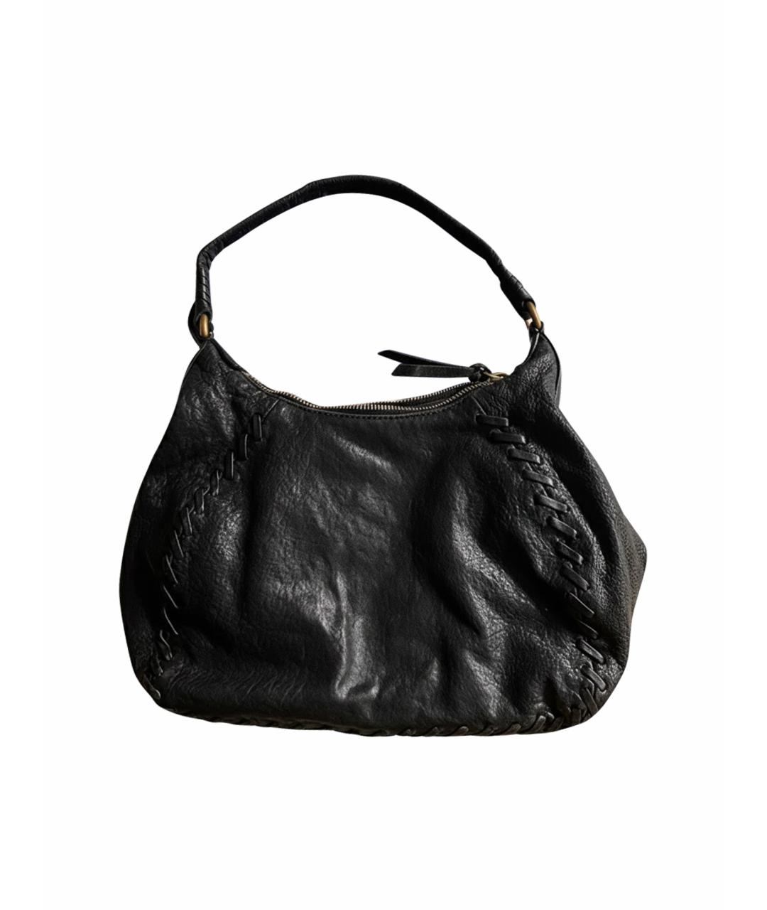 MIU MIU Черная кожаная сумка с короткими ручками, фото 1