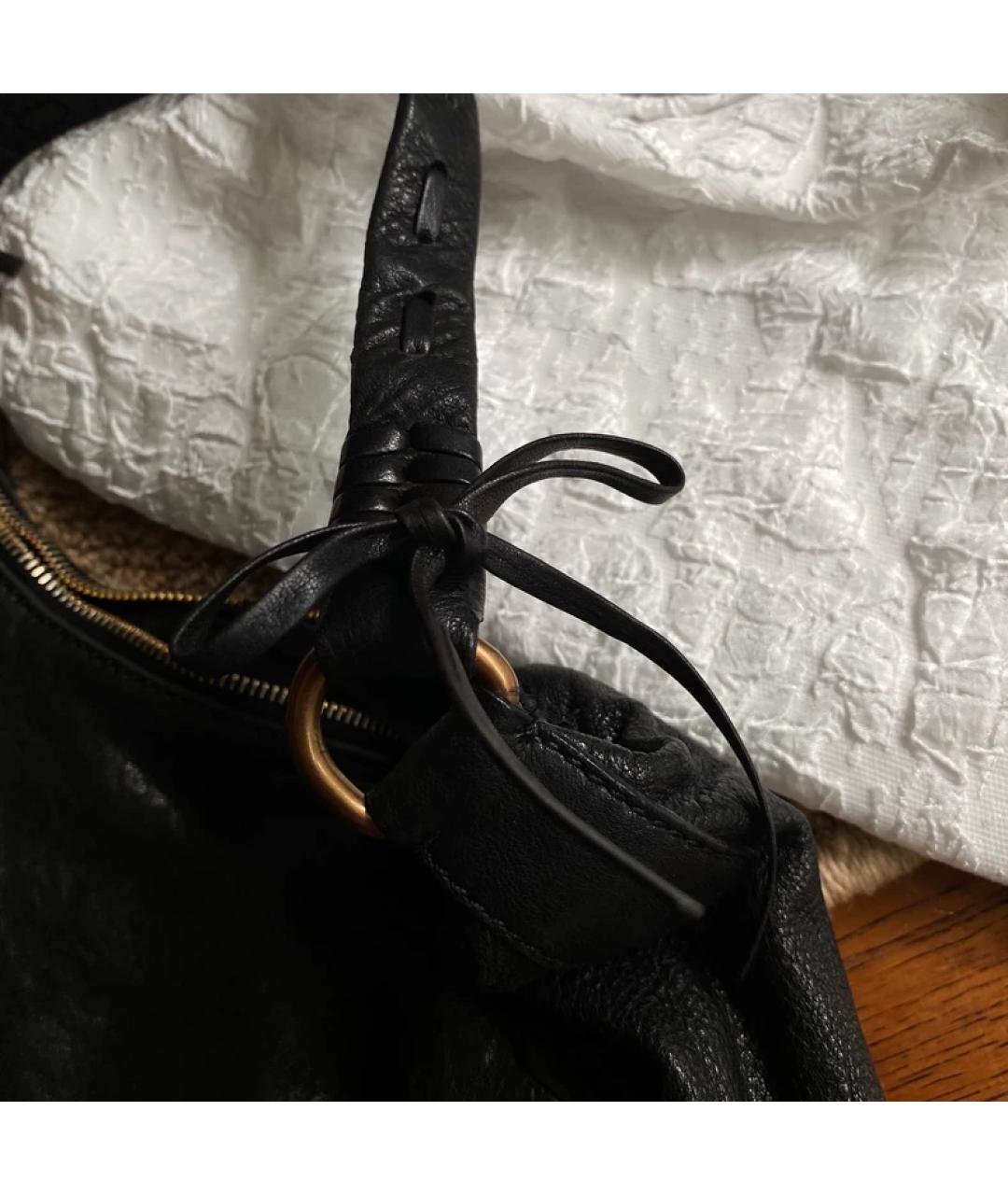 MIU MIU Черная кожаная сумка с короткими ручками, фото 4