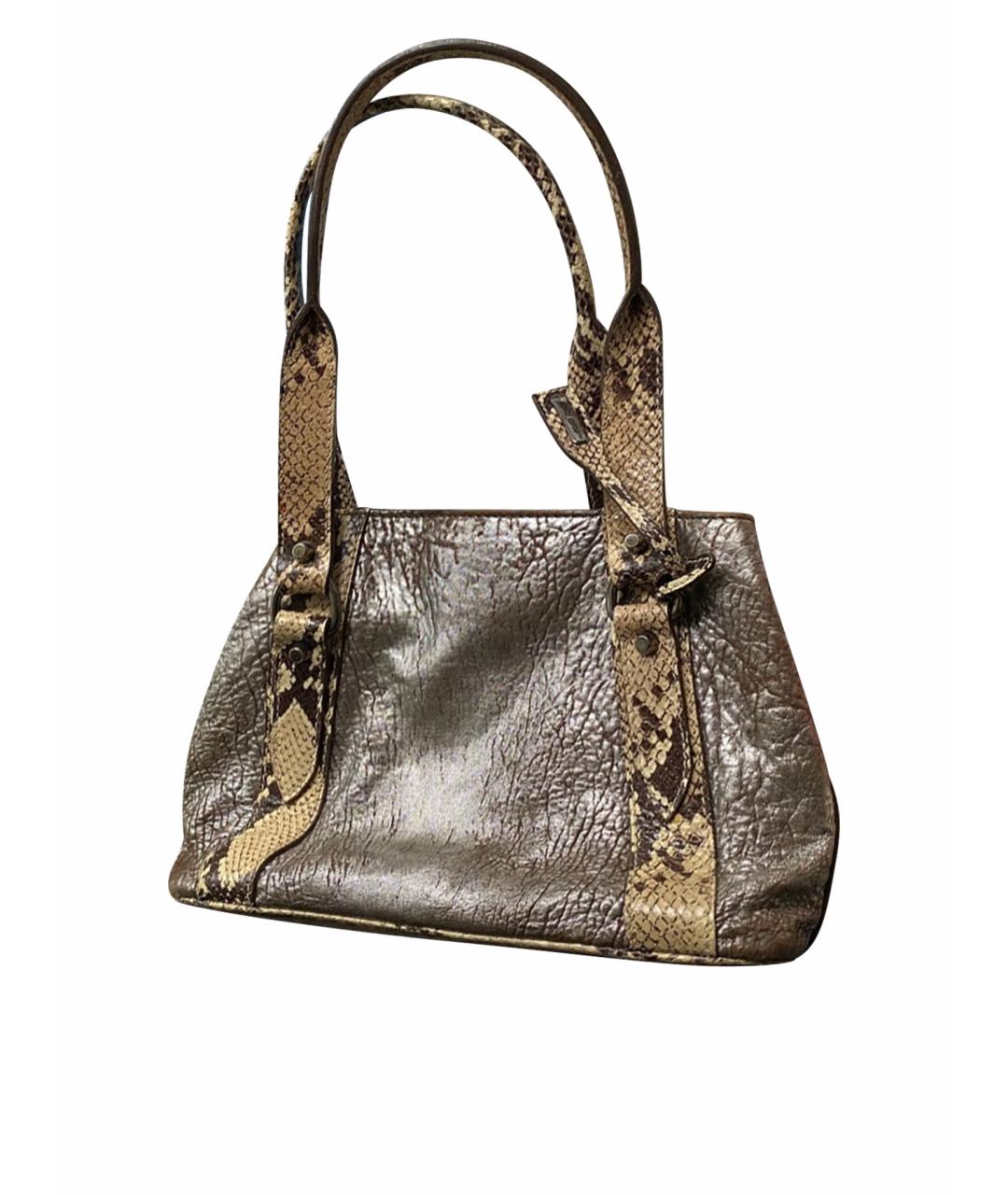 MIU MIU Серебряная кожаная сумка тоут, фото 1