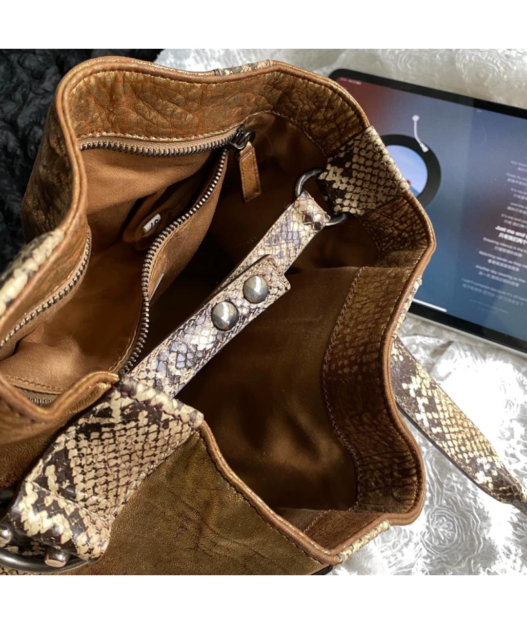 MIU MIU Золотая кожаная сумка тоут, фото 2