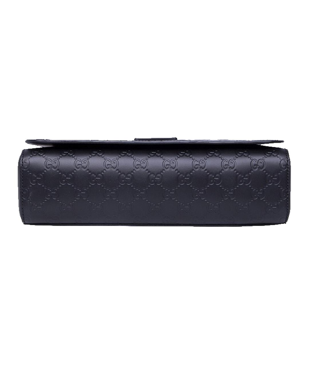 GUCCI Черная кожаная сумка на плечо, фото 5