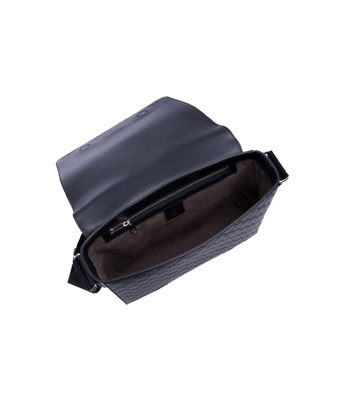 GUCCI Черная кожаная сумка на плечо, фото 6