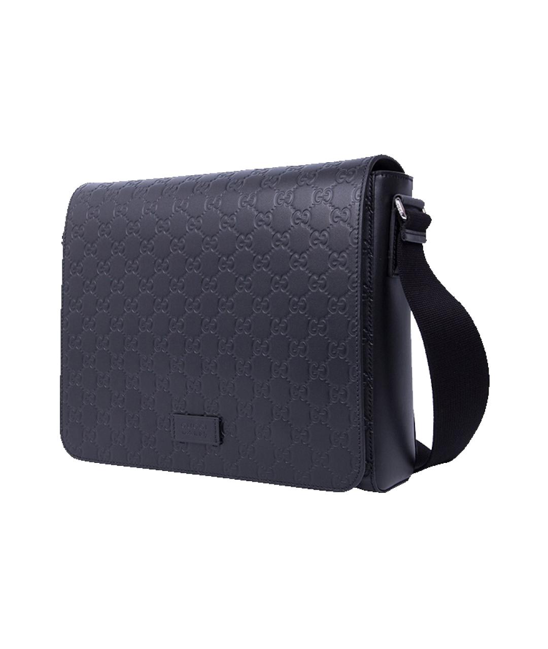 GUCCI Черная кожаная сумка на плечо, фото 2