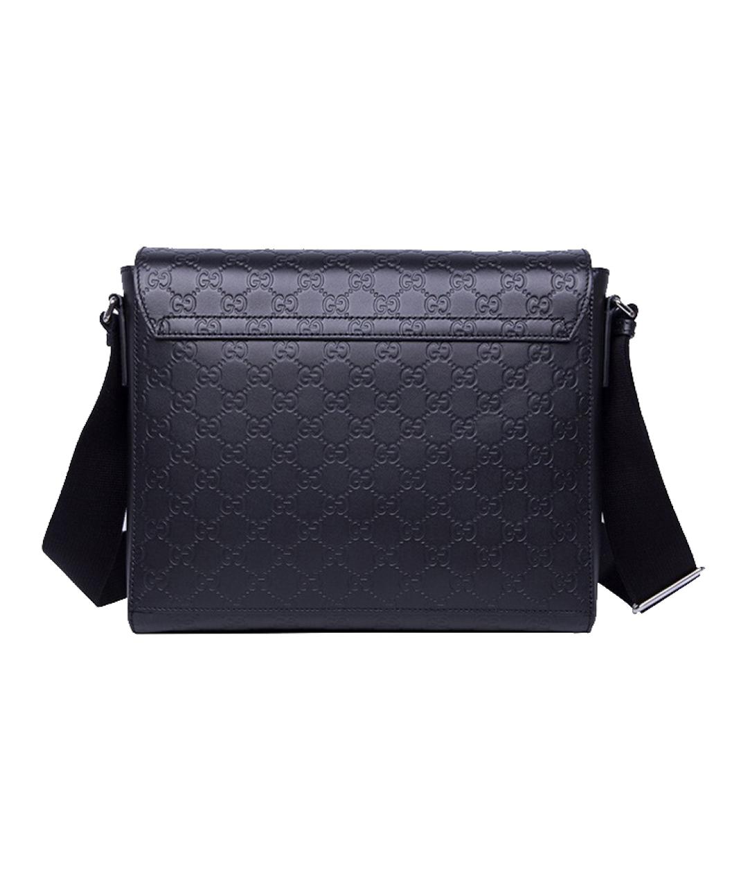 GUCCI Черная кожаная сумка на плечо, фото 4