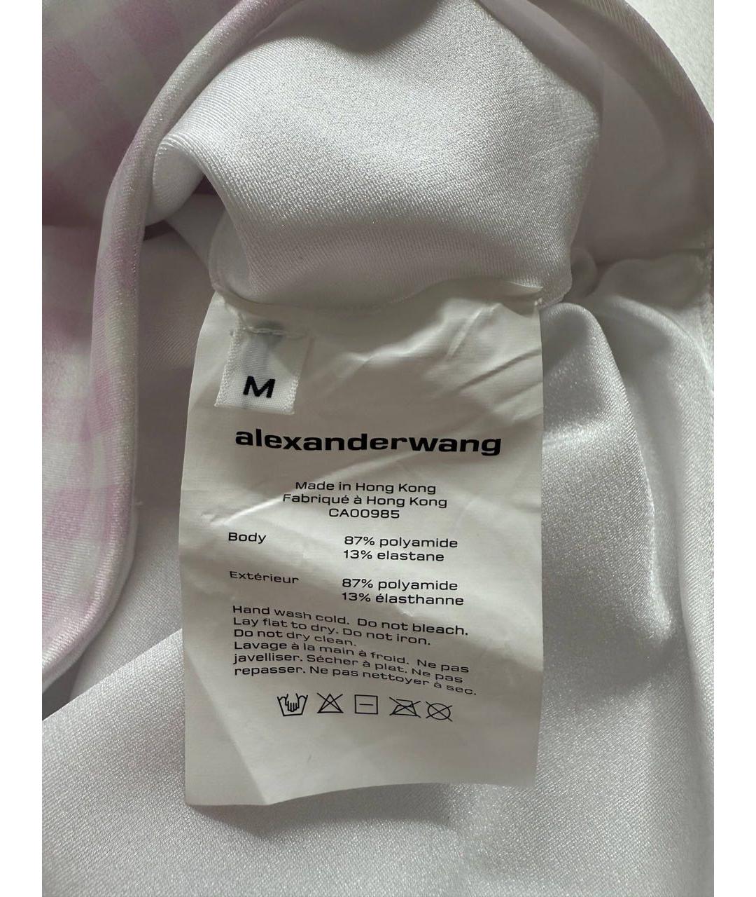 ALEXANDER WANG Белое полиамидовое боди, фото 5