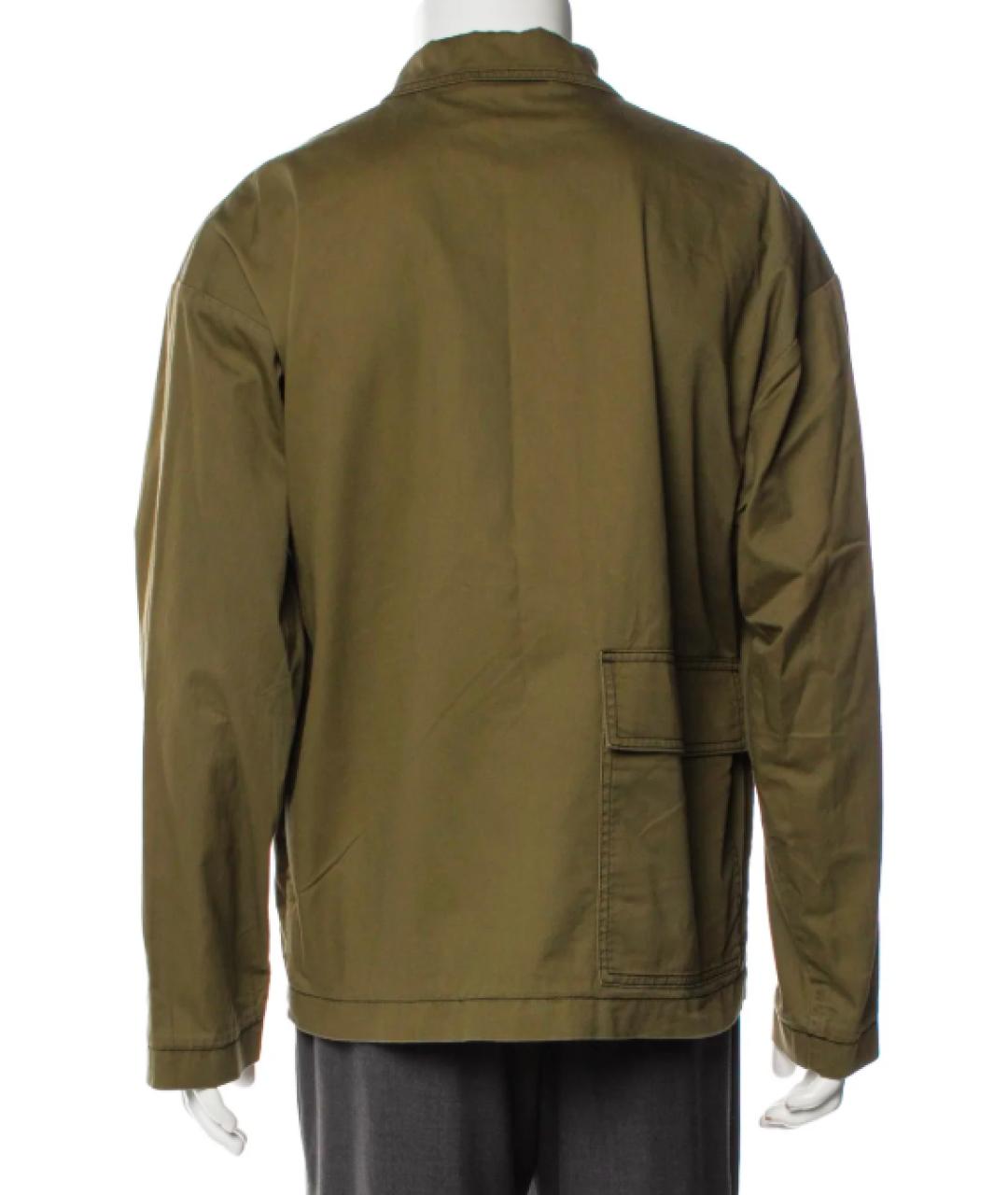 MARNI Хаки хлопковая куртка, фото 5