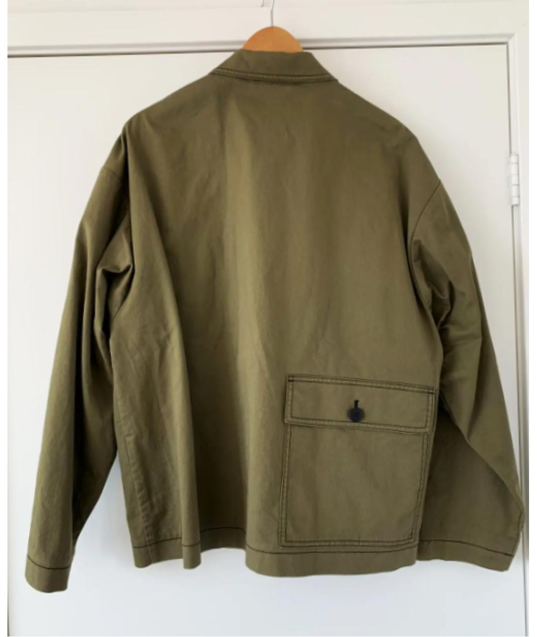 MARNI Хаки хлопковая куртка, фото 7