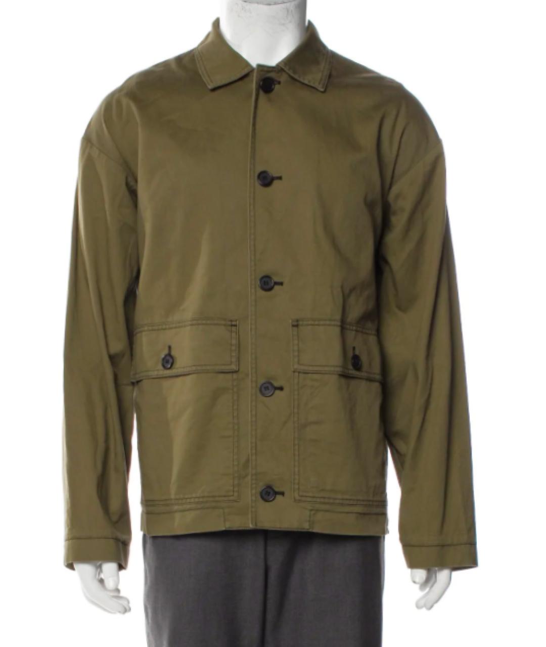 MARNI Хаки хлопковая куртка, фото 4