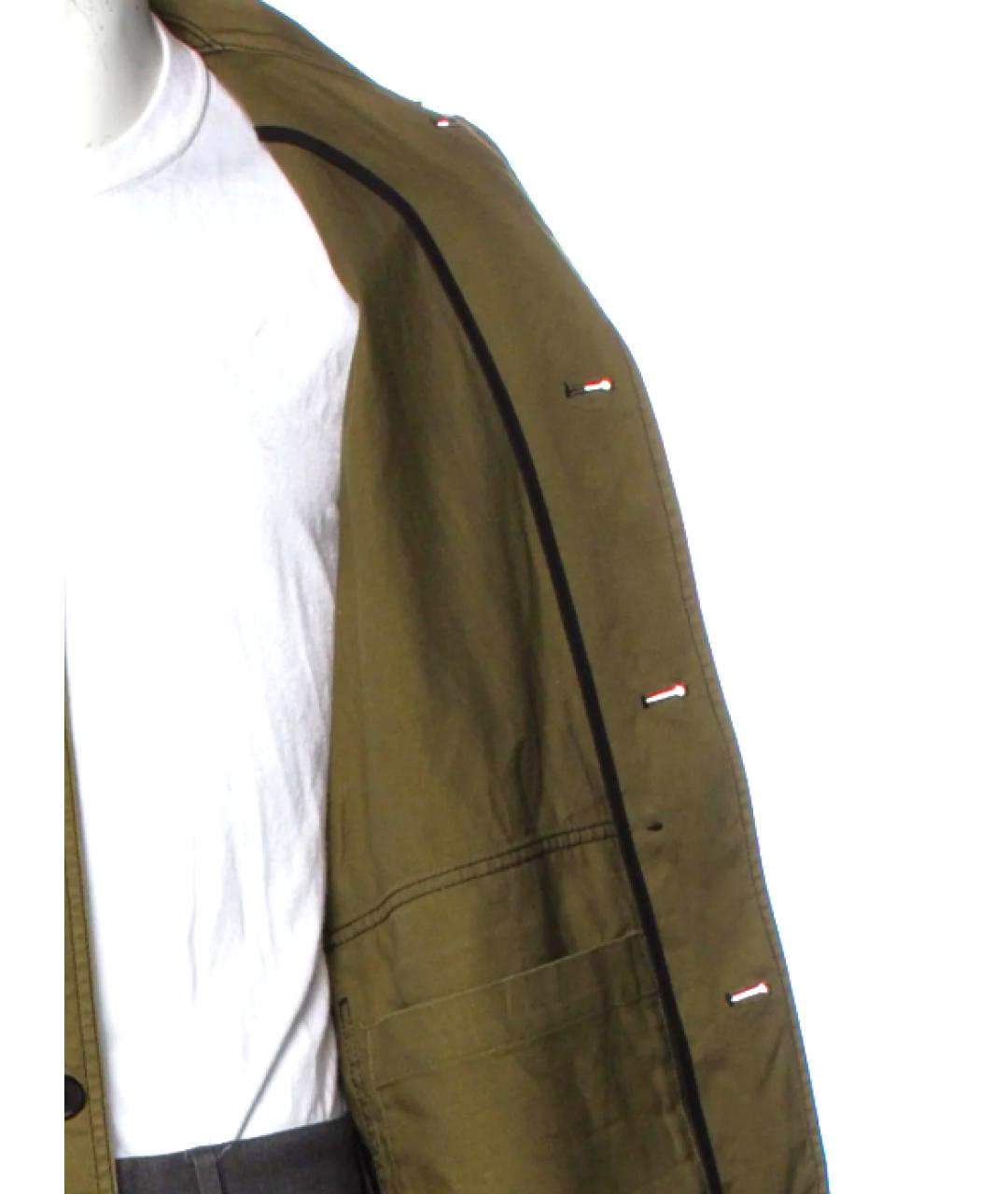 MARNI Хаки хлопковая куртка, фото 8