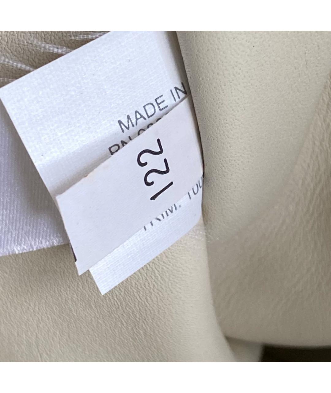 MIU MIU Бежевая меховая сумка с короткими ручками, фото 7