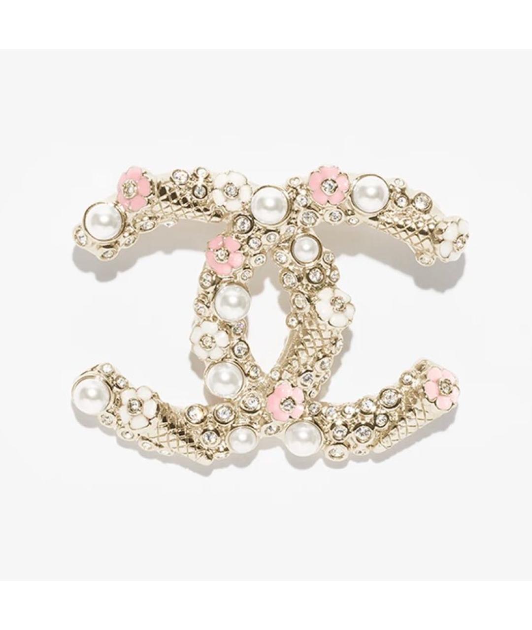 CHANEL Золотая металлическая булавка / брошь, фото 3