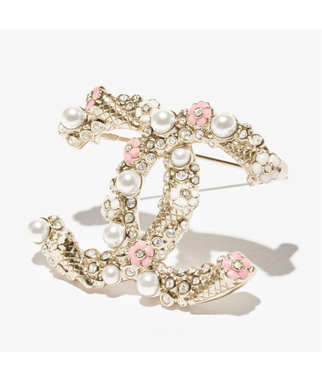 CHANEL Золотая металлическая булавка / брошь, фото 2