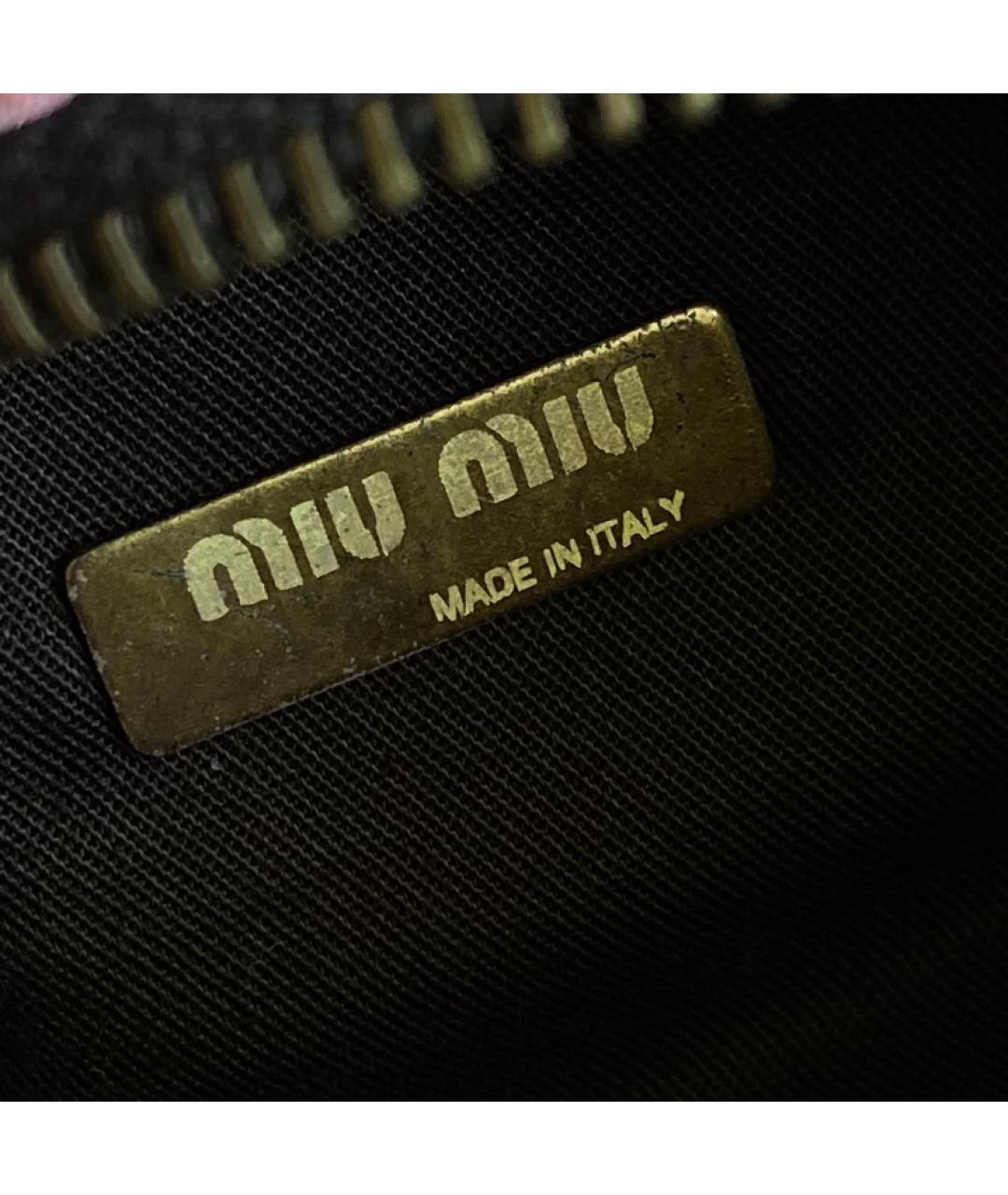 MIU MIU Розовая замшевая сумка с короткими ручками, фото 6