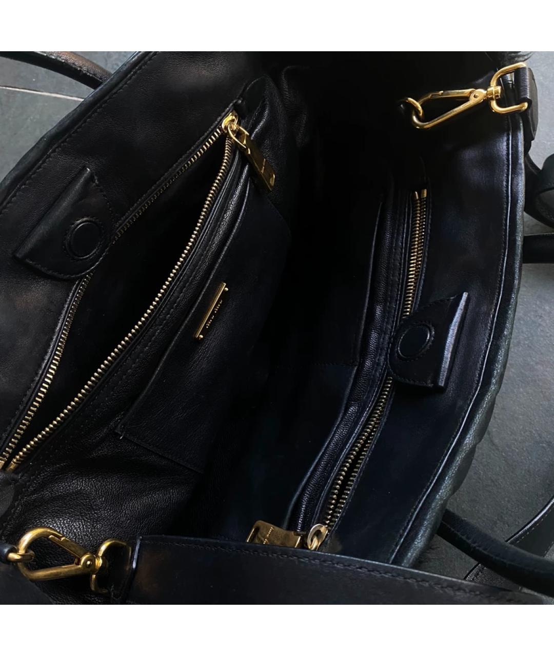 MIU MIU Черная меховая сумка с короткими ручками, фото 4