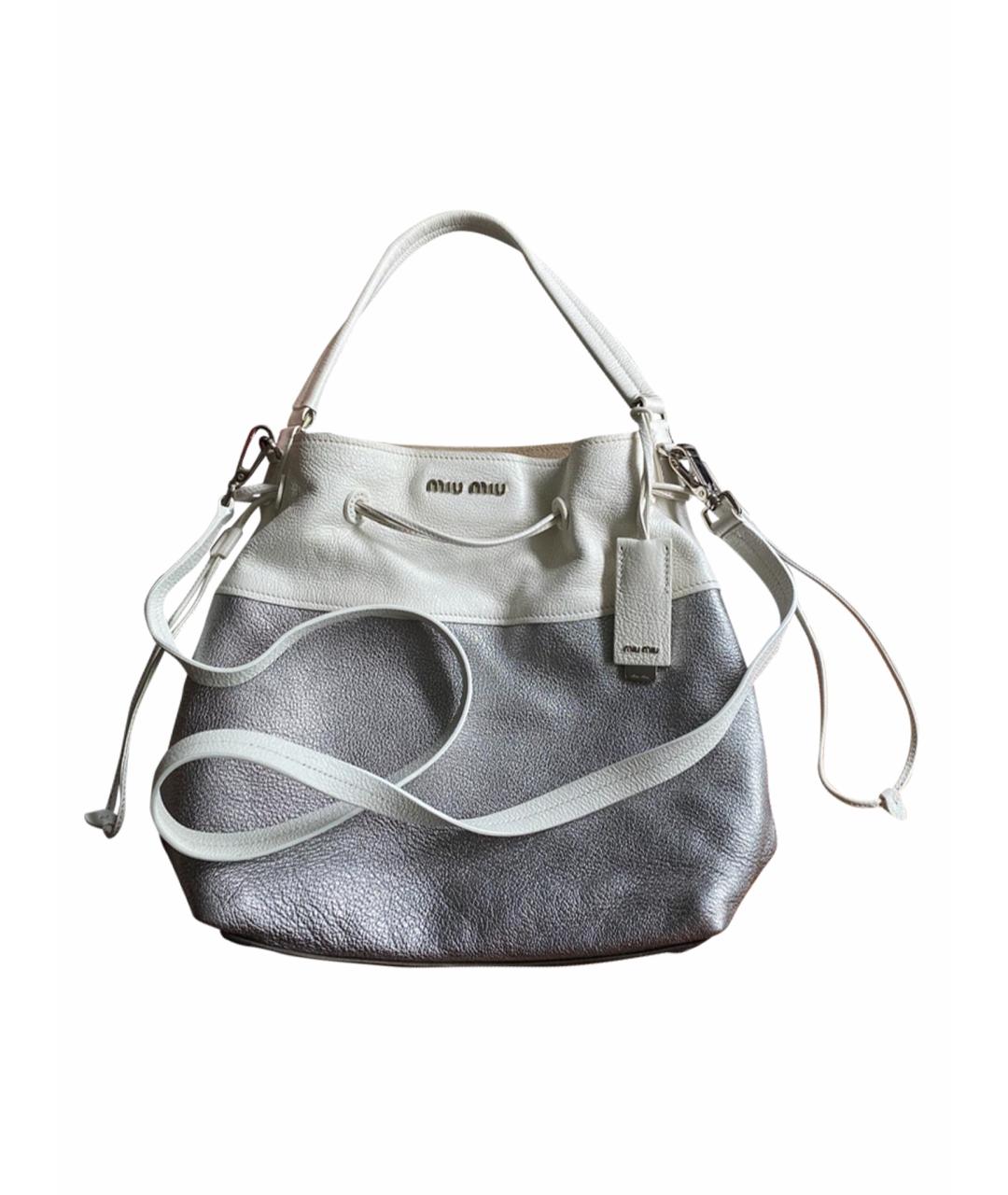 MIU MIU Кожаная сумка с короткими ручками, фото 1