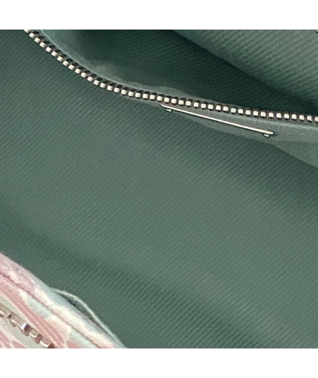 MIU MIU Розовая тканевая сумка с короткими ручками, фото 3