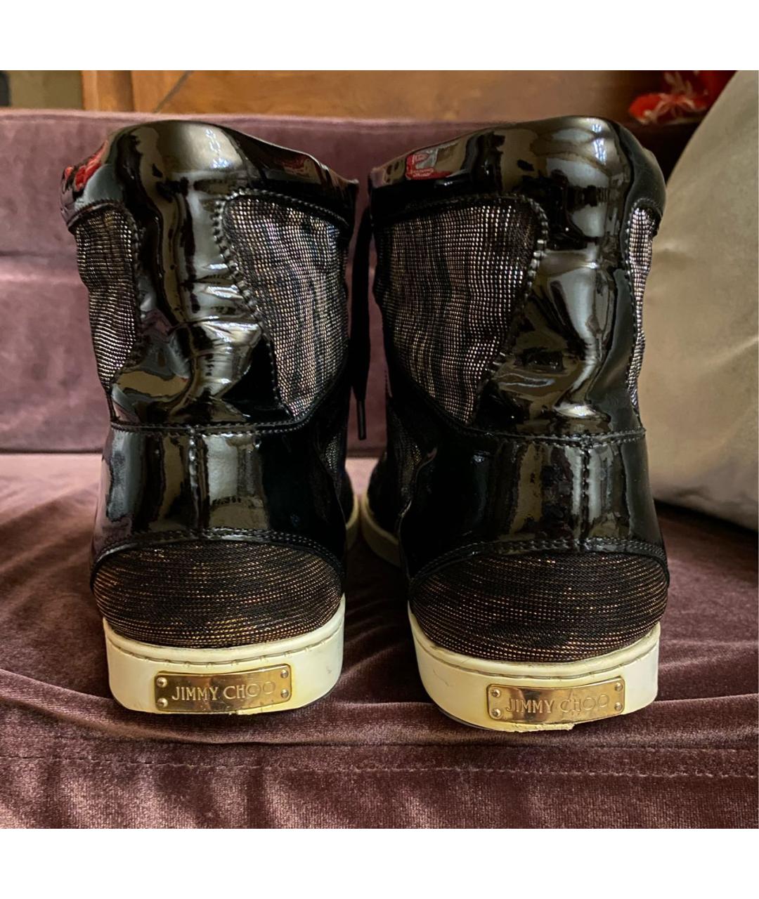 JIMMY CHOO Черные кеды, фото 4