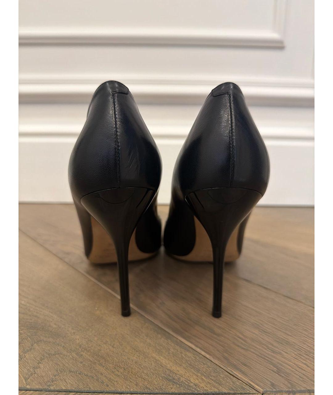 JIMMY CHOO Черные кожаные туфли, фото 4